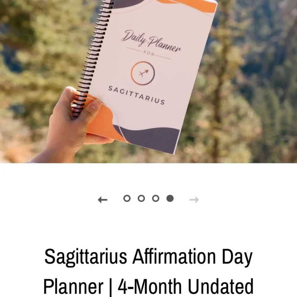 💜 Four-Month Undated Daily Planner for Sagittarius